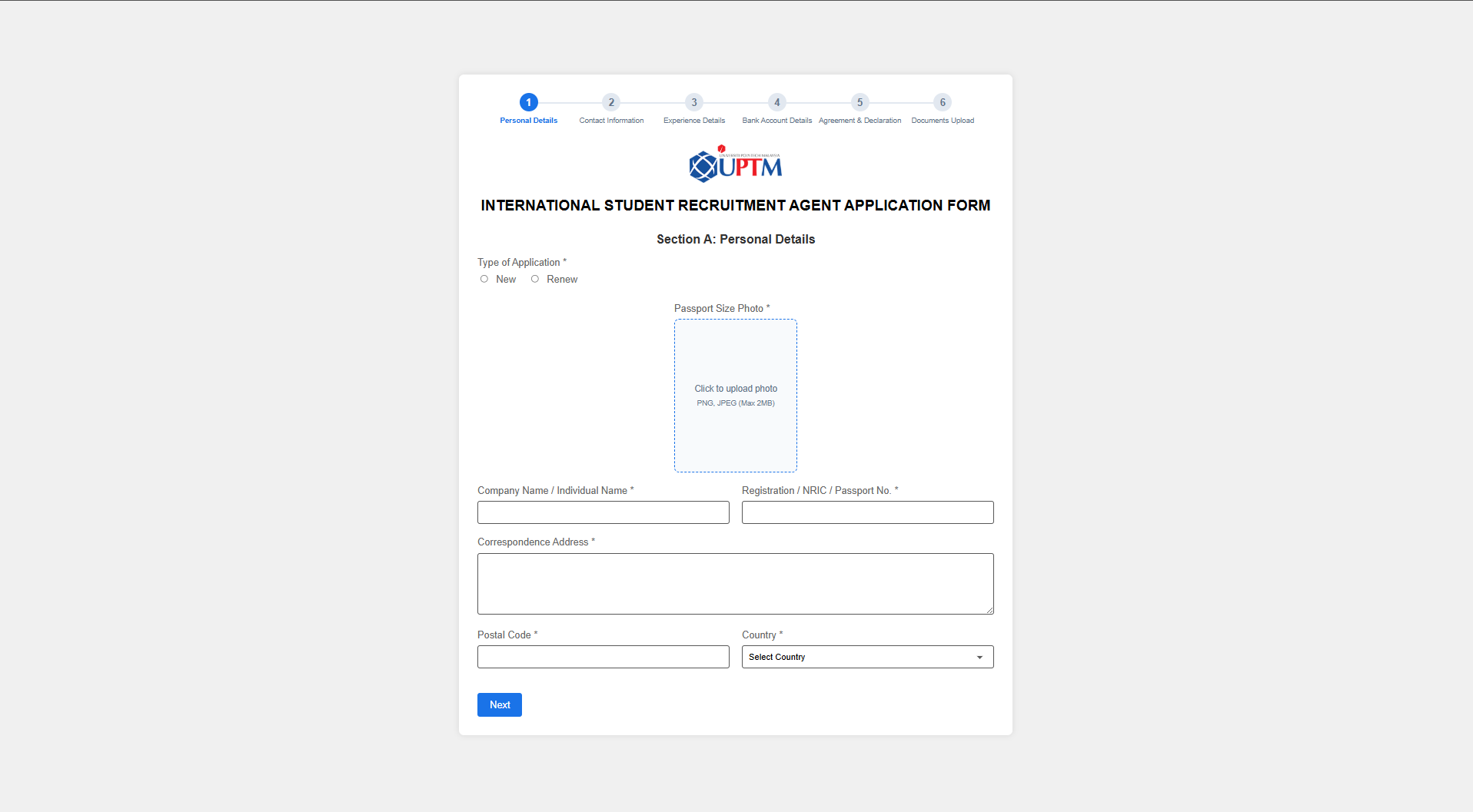 Agent Dashboard Screenshot