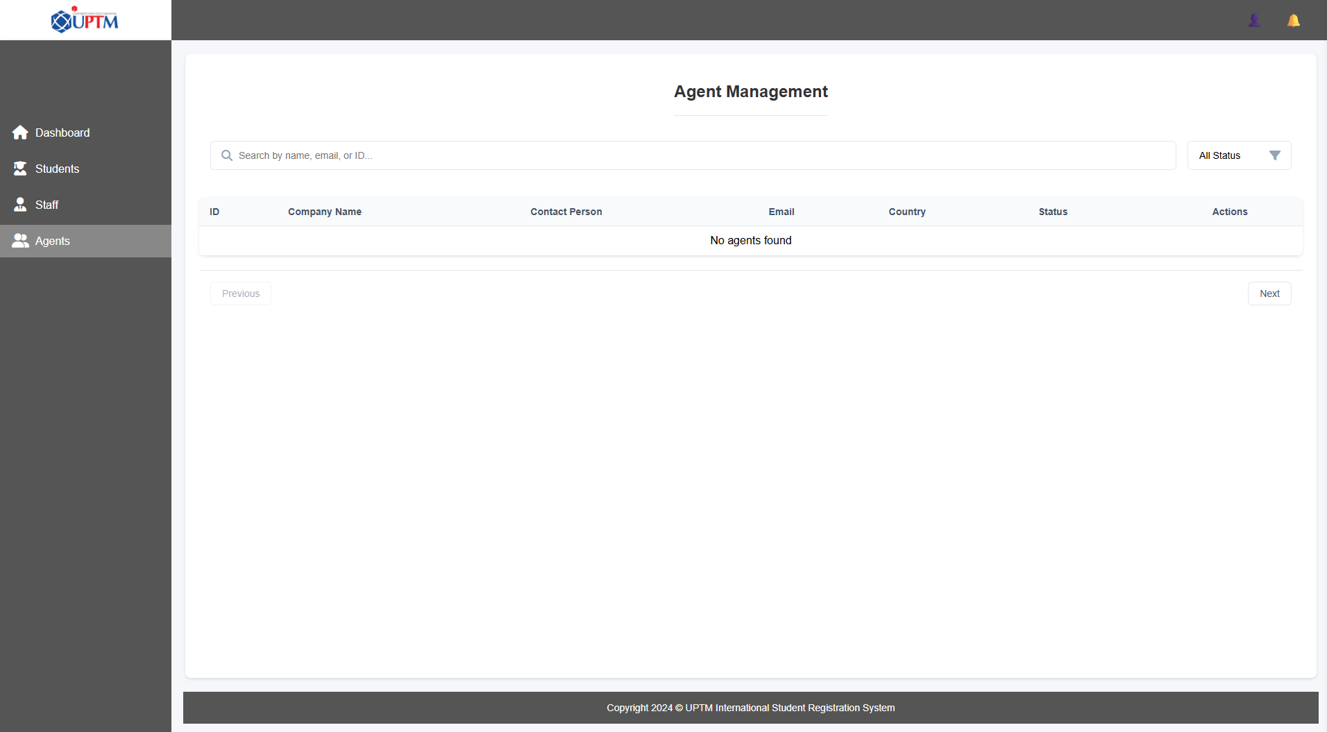 Agent Approval Interface Screenshot